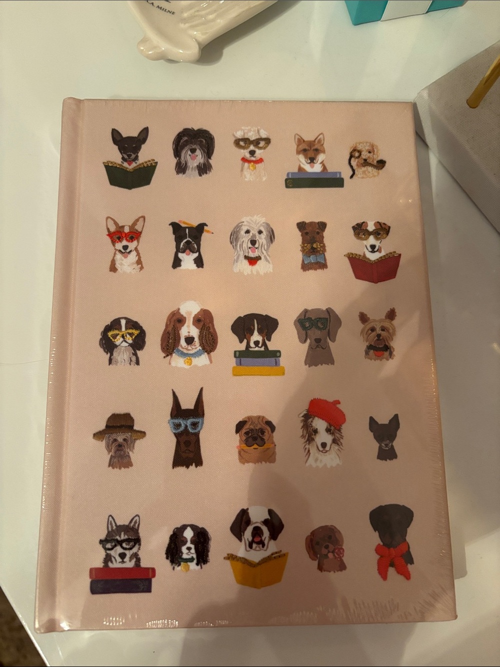 NWT Rifle Paper Co. Studious Dogs Embroidered Journal - Picture 8 of 8